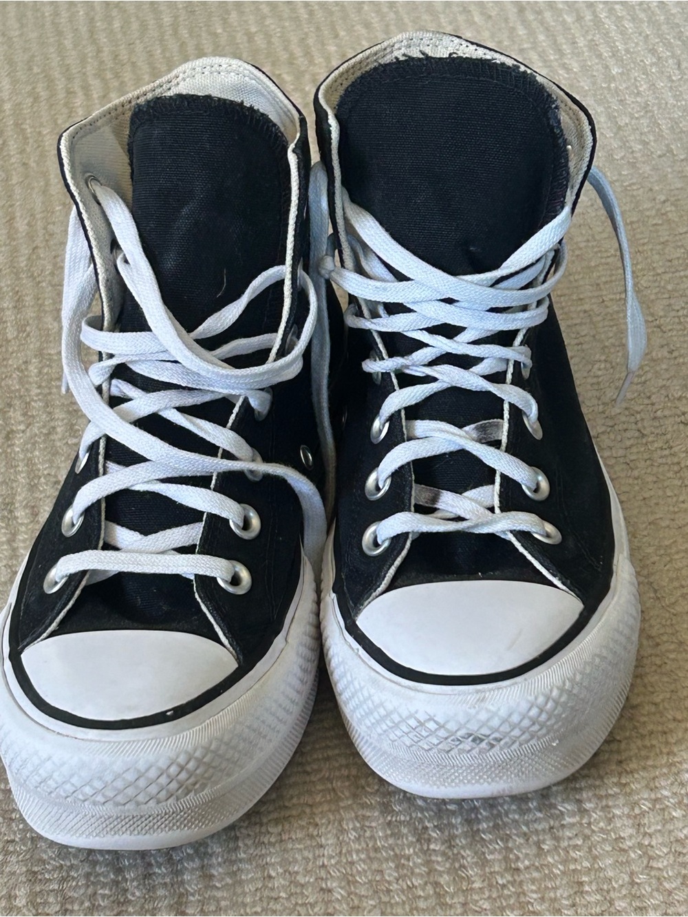Converse Black and White High-Top Sneakers